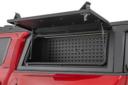 Bed Cap MOLLE Panel Side Storage Bin for 2024–2025 Toyota Tacoma shown installed, Rough Country 734074
