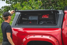 Bed Cap Side Shelf Storage Bin for Toyota Tacoma (2024-2025), view 3, Rough Country 734075