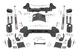 6-Inch Lift Kit with N3 Shocks for 1995-2004 Toyota Tacoma — Part 74130 dimension diagram — Rough Country