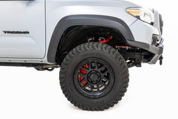 Red Forged Upper Control Arms for 3.5 Inch Lifts, view 4, Rough Country 74201ARED