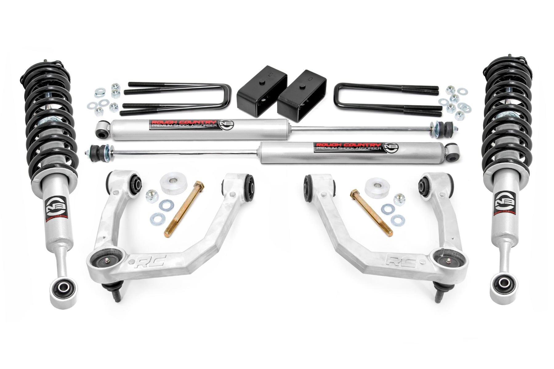 Rough Country 3.5-Inch Lift Kit with Loaded Struts for Toyota Tacoma