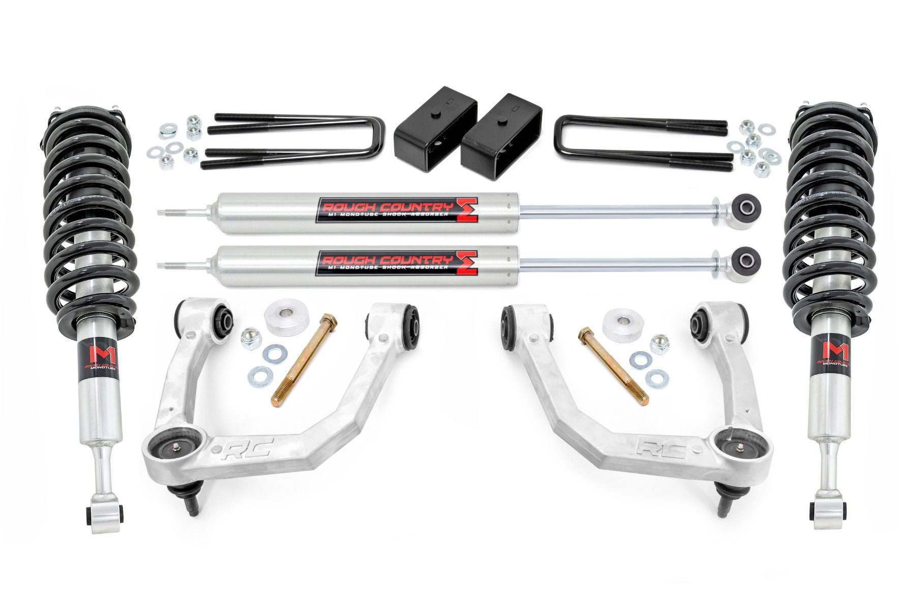 Rough Country 3.5-Inch Lift Kit with M1 Struts for 2005-2023 Toyota Tacoma