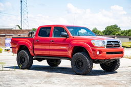 3.5-Inch Lift Kit with M1 Struts for 2005-2023 Toyota Tacoma — Red, view 6, Rough Country 74240RED