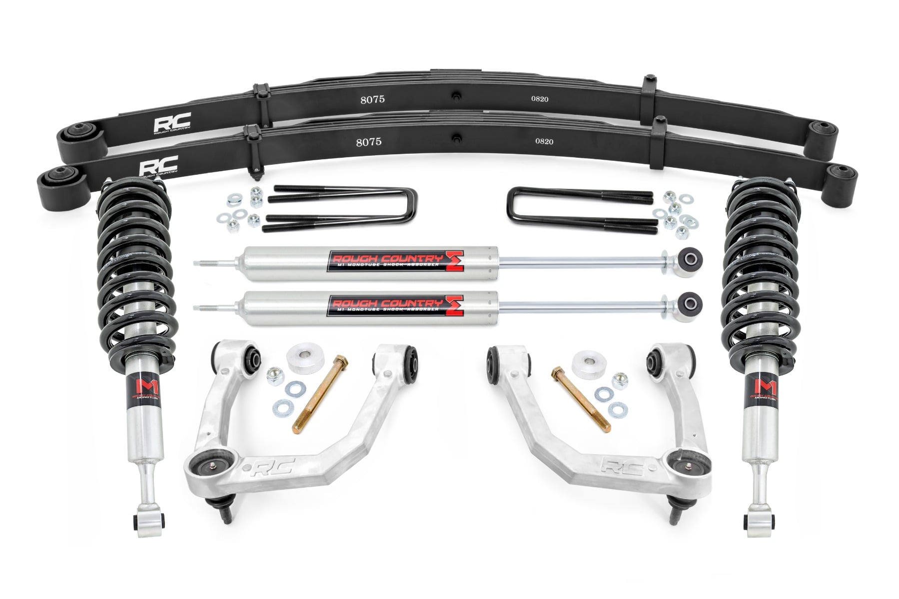 3.5-Inch Lift Kit with M1 Shocks for 2005–2023 Toyota Tacoma 4WD, Rough Country 74241