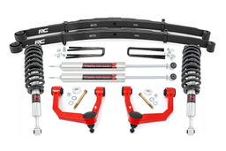 3.5-Inch Lift Kit with M1 Shocks for Toyota Tacoma 4WD (2005–2023), Rough Country 74241RED
