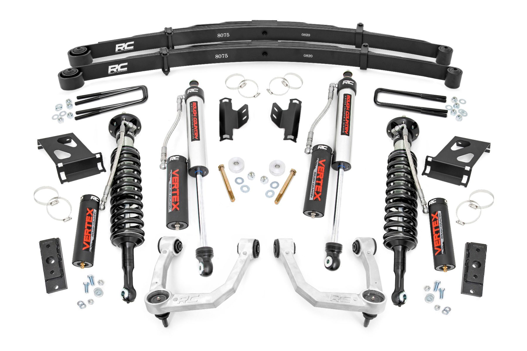 Rough Country 3.5-Inch Lift Kit with Vertex Shocks for 2005-2023 Toyota Tacoma 4WD