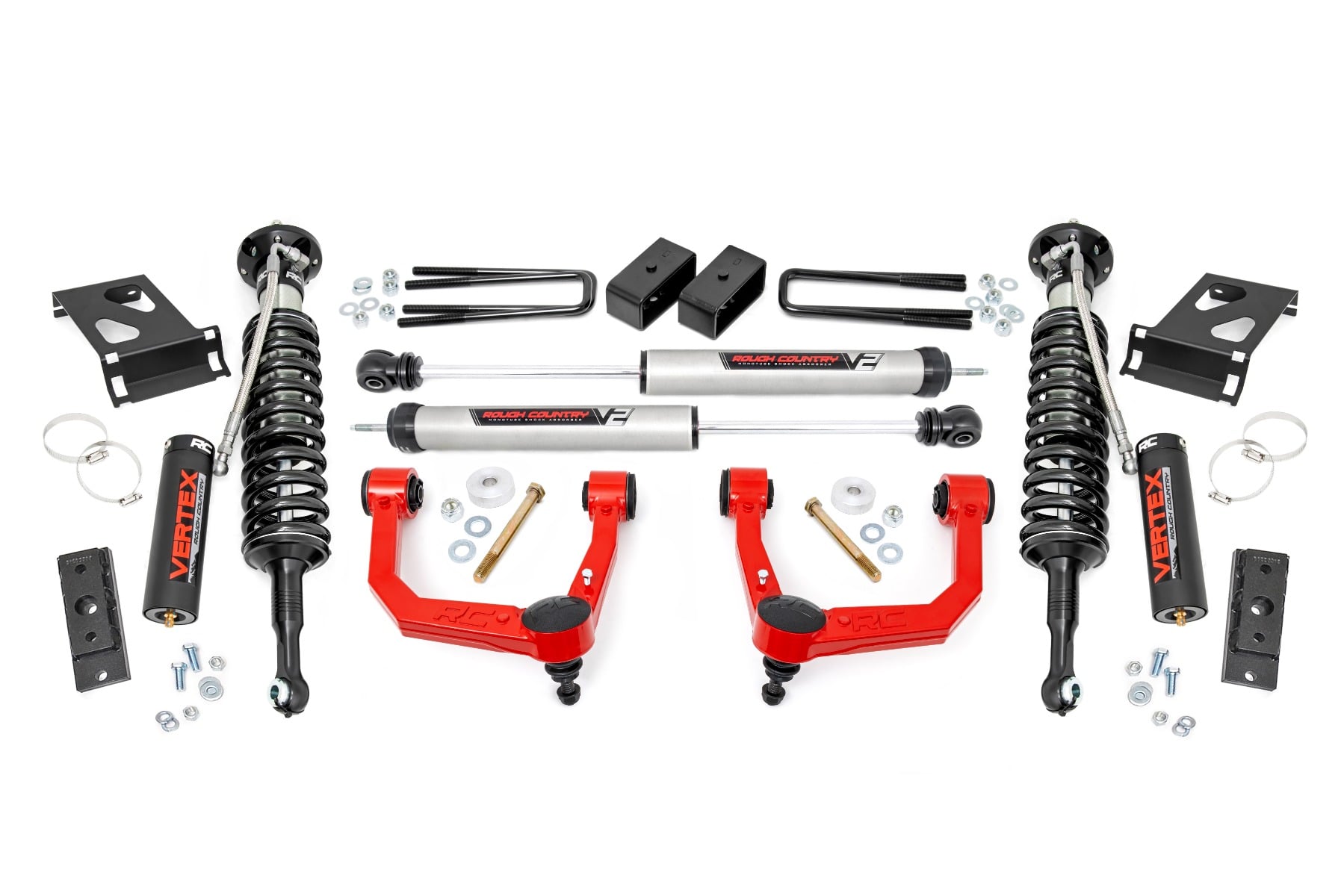 Rough Country 3.5-Inch Lift Kit with Vertex Struts for 2005–2023 Toyota Tacoma