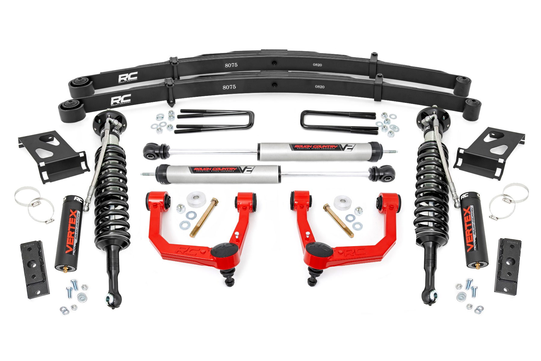 Rough Country 3.5-Inch Lift Kit with V2 Monotube Shocks for Tacoma 4WD