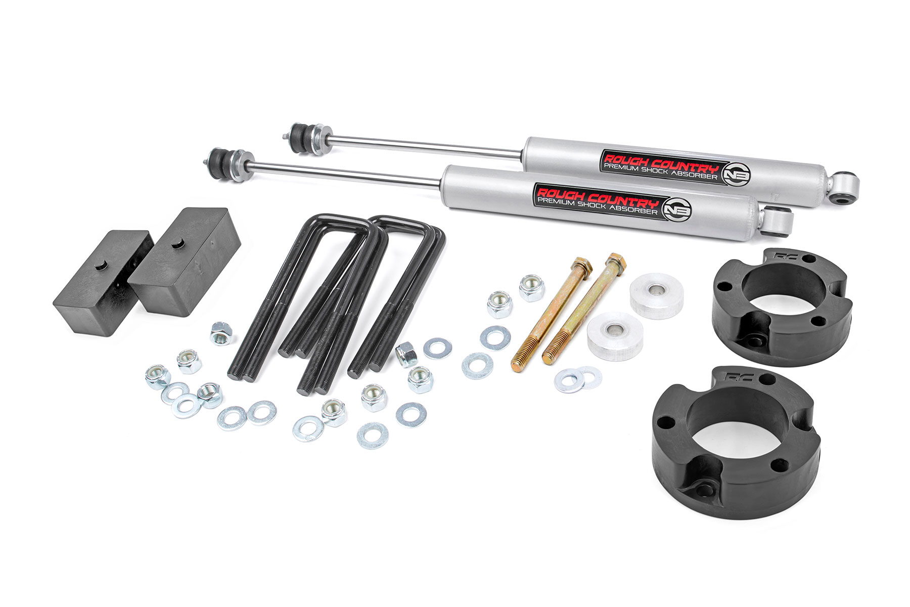Rough Country 3-Inch Lift Kit with N3 Shocks for 2005–2023 Toyota Tacoma