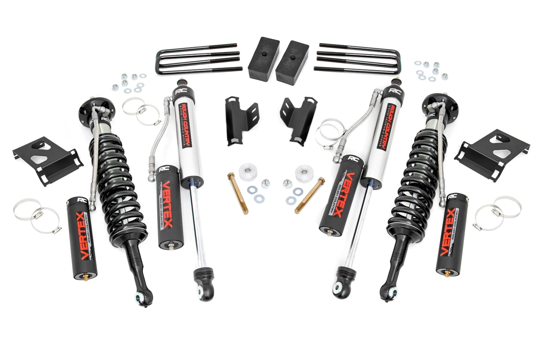 Rough Country 3-Inch Lift Kit with Vertex Shocks for 2005-2023 Toyota Tacoma 4WD