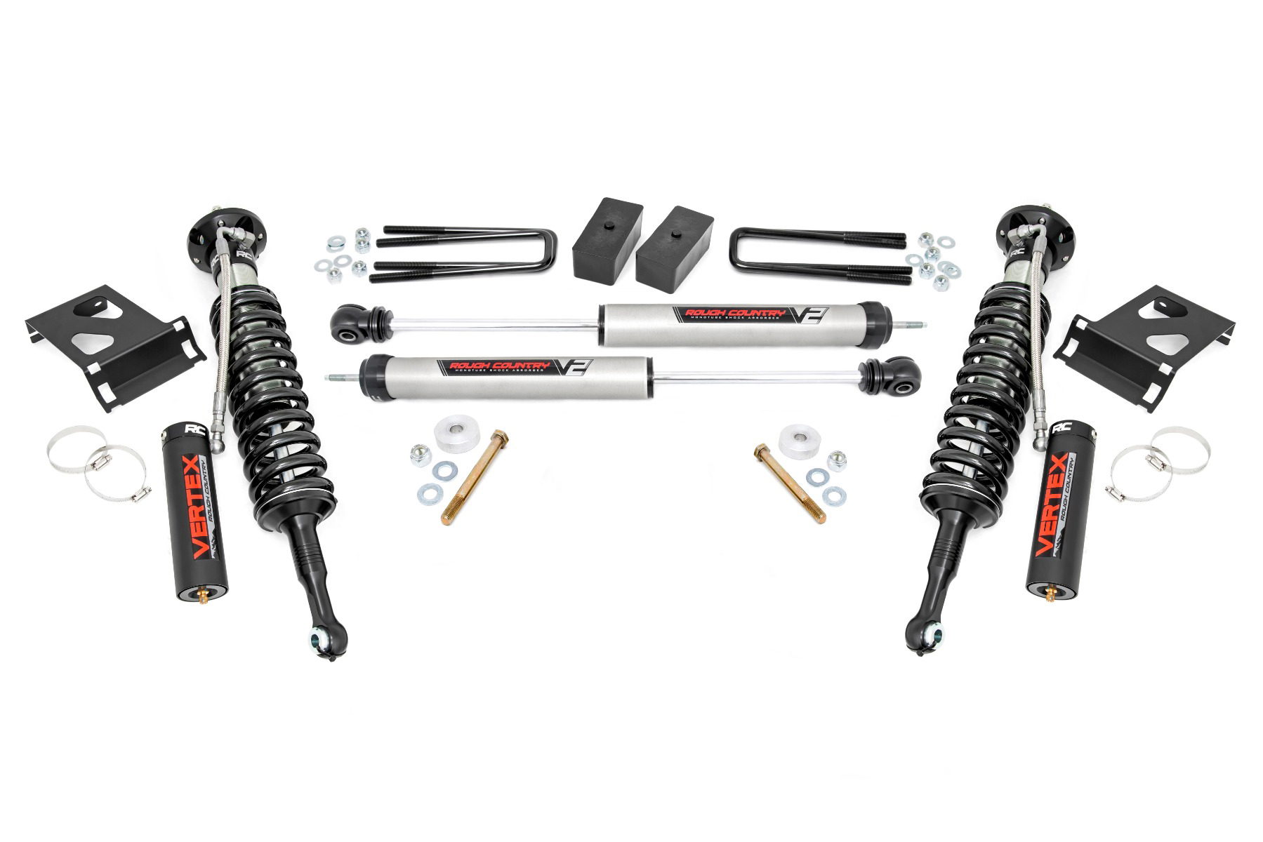 Rough Country 3-Inch Lift Kit with Vertex Struts for Toyota Tacoma 4WD
