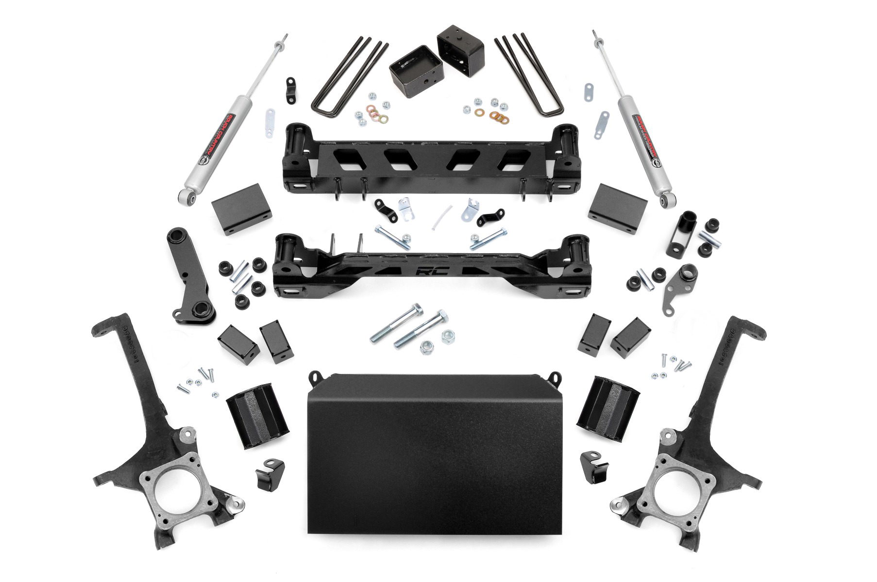 Rough Country 4.5-Inch Lift Kit with N3 Shocks for 2007–2015 Toyota Tundra