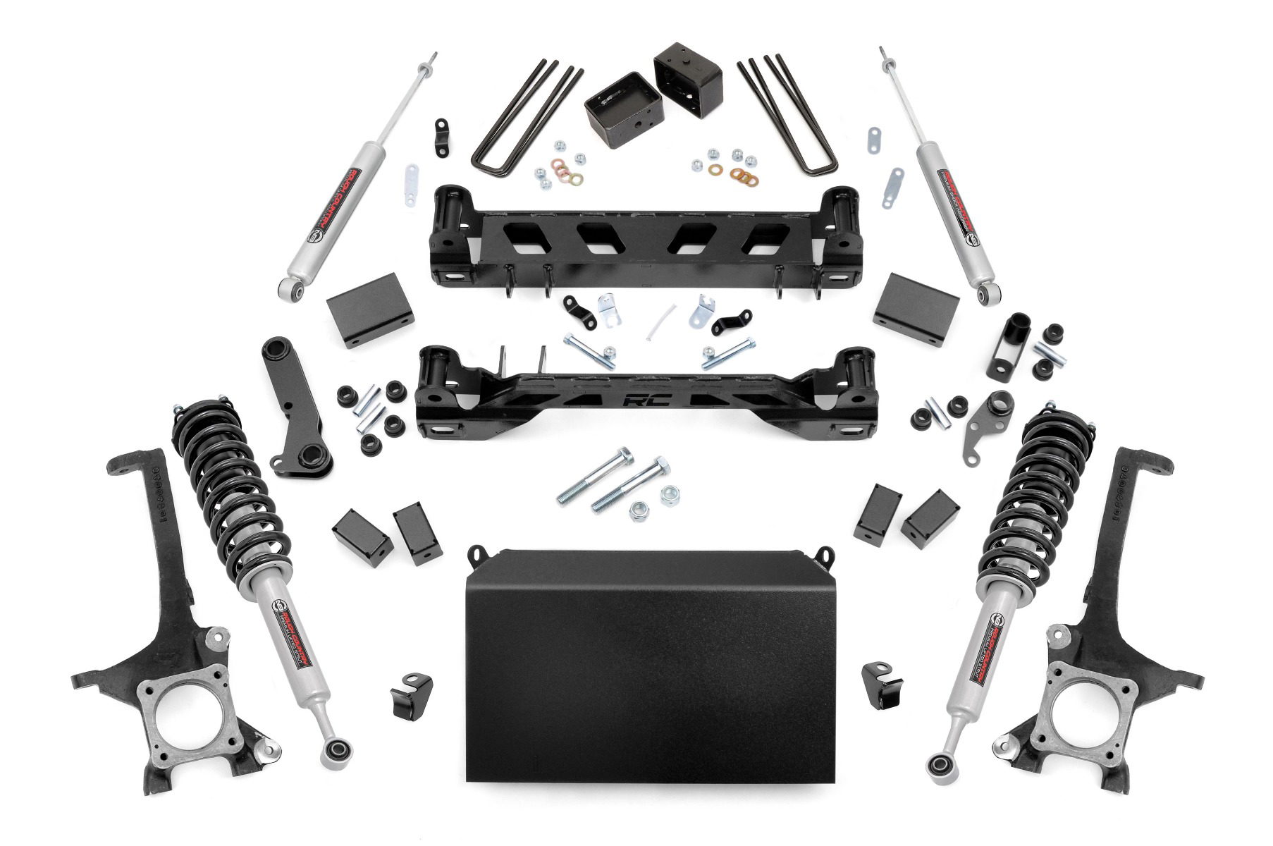 Rough Country 4.5-Inch Lift Kit with N3 Shocks for 2007–2015 Toyota Tundra 4WD