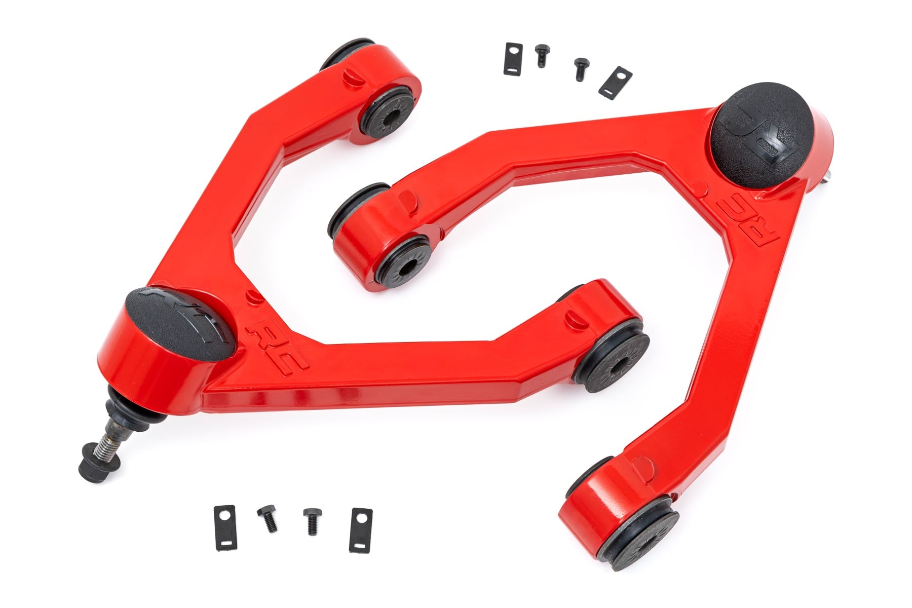 Rough Country Red Forged Upper Control Arms for 6-Lug 2-3 Inch Lifted Trucks