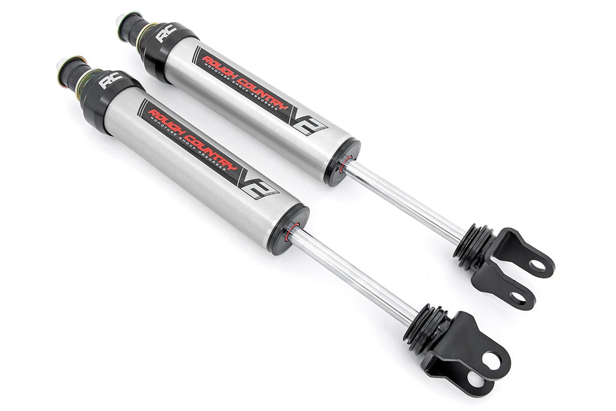 Rough Country V2 Monotube Front Shocks, Sold as a Pair