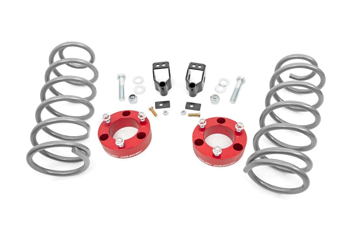 Rough Country 3-Inch Lift Kit for 2003–2009 Toyota 4Runner 4WD (X-REAS) — Red
