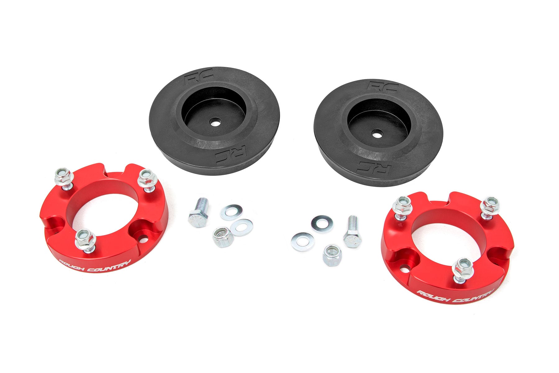 Rough Country 2-Inch Lift Kit with Red Spacers for 2007–2014 Toyota FJ Cruiser