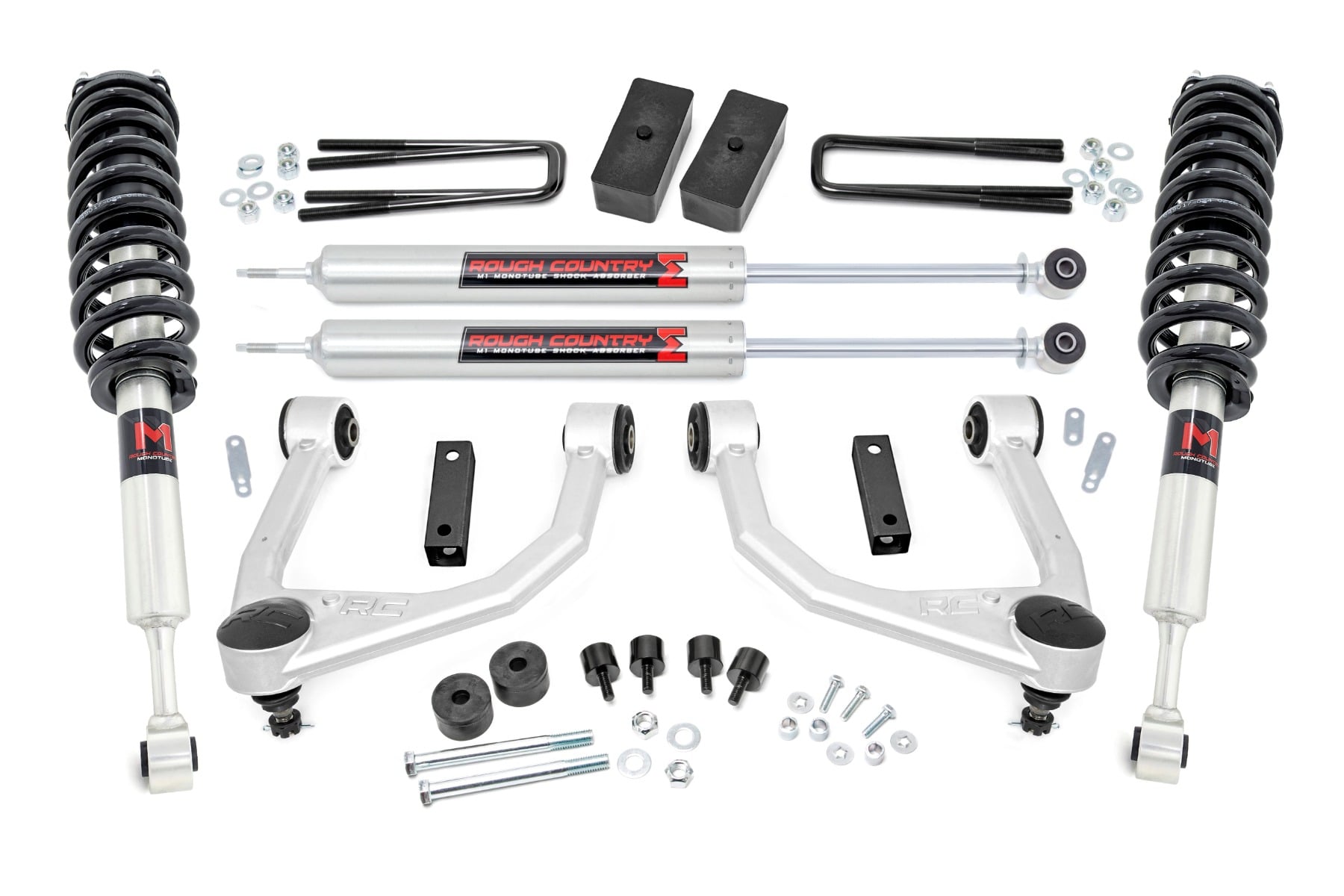 Rough Country 3.5-Inch Lift Kit with M1 Shocks for 2007–2021 Toyota Tundra