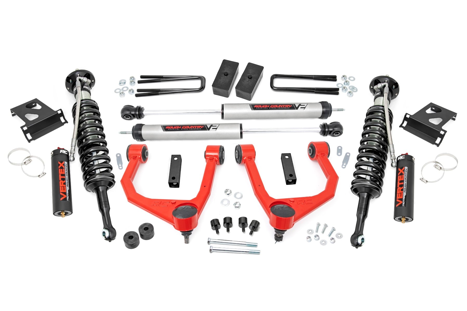 Rough Country 3.5-Inch Lift Kit with Vertex Struts for Toyota Tundra 4WD
