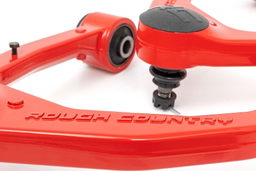 Red Powder-Coated Forged Upper Control Arms for Tundra, view 2, Rough Country 76901RED