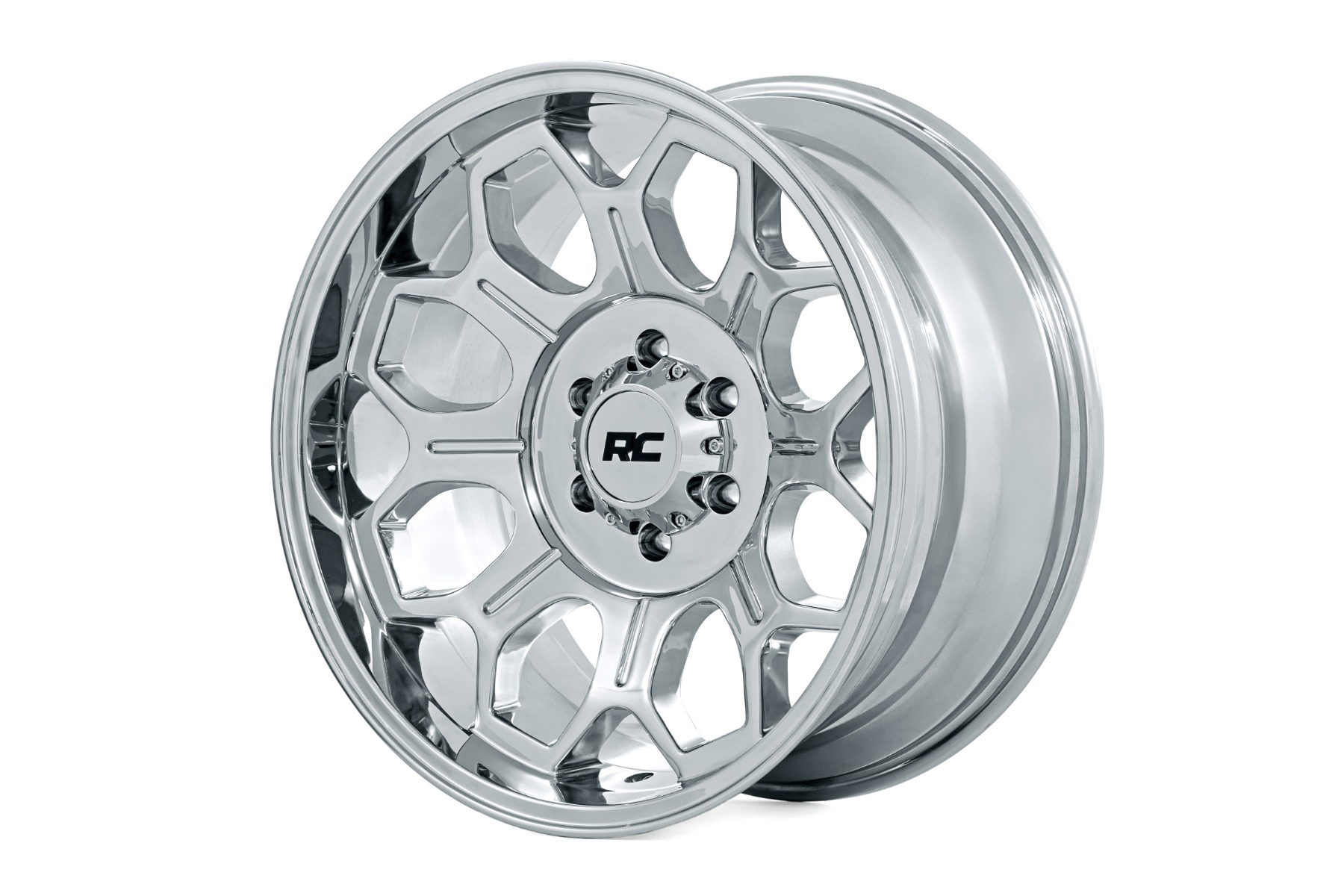 Rough Country 77 Series Chrome Wheel — 8-Spoke Cast Aluminum