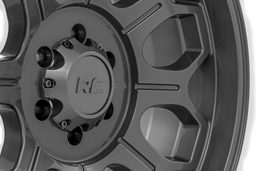 77 Series 8-Spoke Wheel in Gunmetal Gray — Part 77201212G, view 6, Rough Country