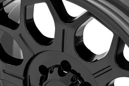 77 Series 8-Spoke Wheel in Semi-Gloss Black — Part 77201817, view 6, Rough Country