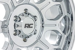 77 Series Chrome 8-Spoke Wheel, view 6, Rough Country 77202517C