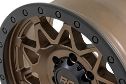 78 Series Bronze Wheel with Black Lip — 10-Spoke — Part 78170913, view 5, Rough Country