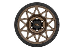 78 Series Wheel — Bronze Finish with Black Lip (10-Spoke), view 2, Rough Country 78180906