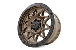 78 Series Wheel — Bronze Finish with Black Lip (10-Spoke), view 3, Rough Country 78180906