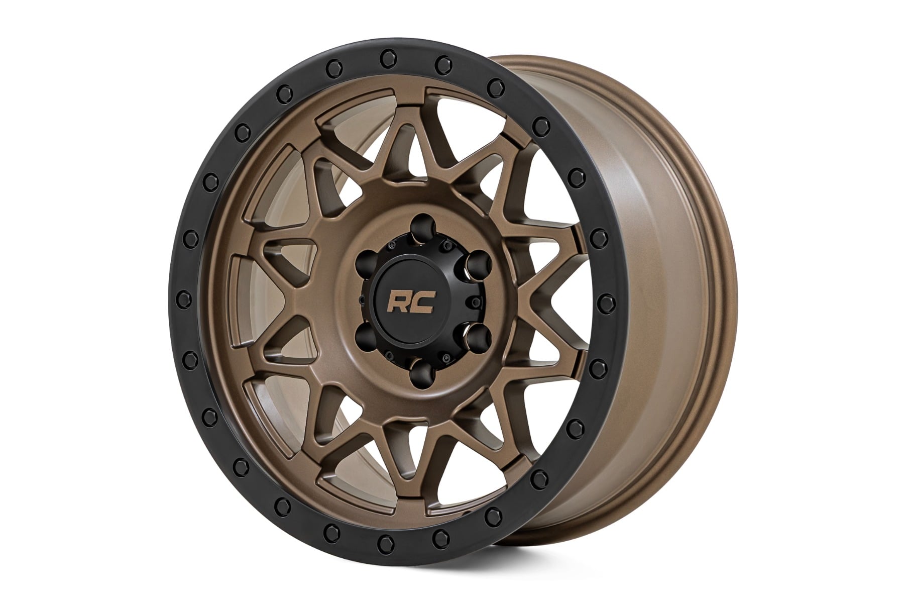 Rough Country 78 Series Wheel, Bronze with Black Lip
