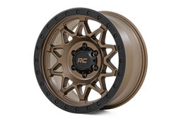 78 Series 10-Spoke Wheel in Bronze with Black Lip, Rough Country 78181211