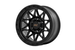 Semi-Gloss Black 78 Series Wheel — Simulated Beadlock, Rough Country 78181212B