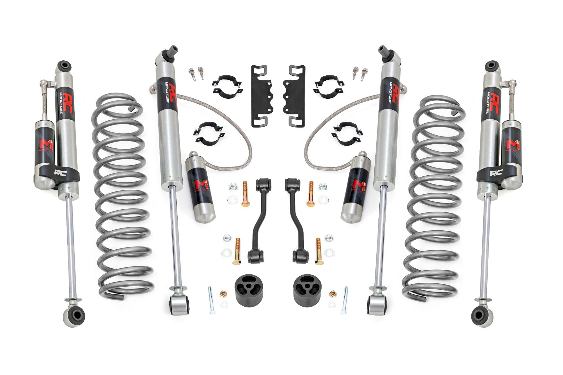 Rough Country 2.5-Inch Leveling Kit with M1R Shocks for 2024–2025 Jeep Gladiator