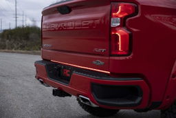 60-Inch Multi-Function LED Tailgate Light Bar for Trucks shown installed, Rough Country 78849