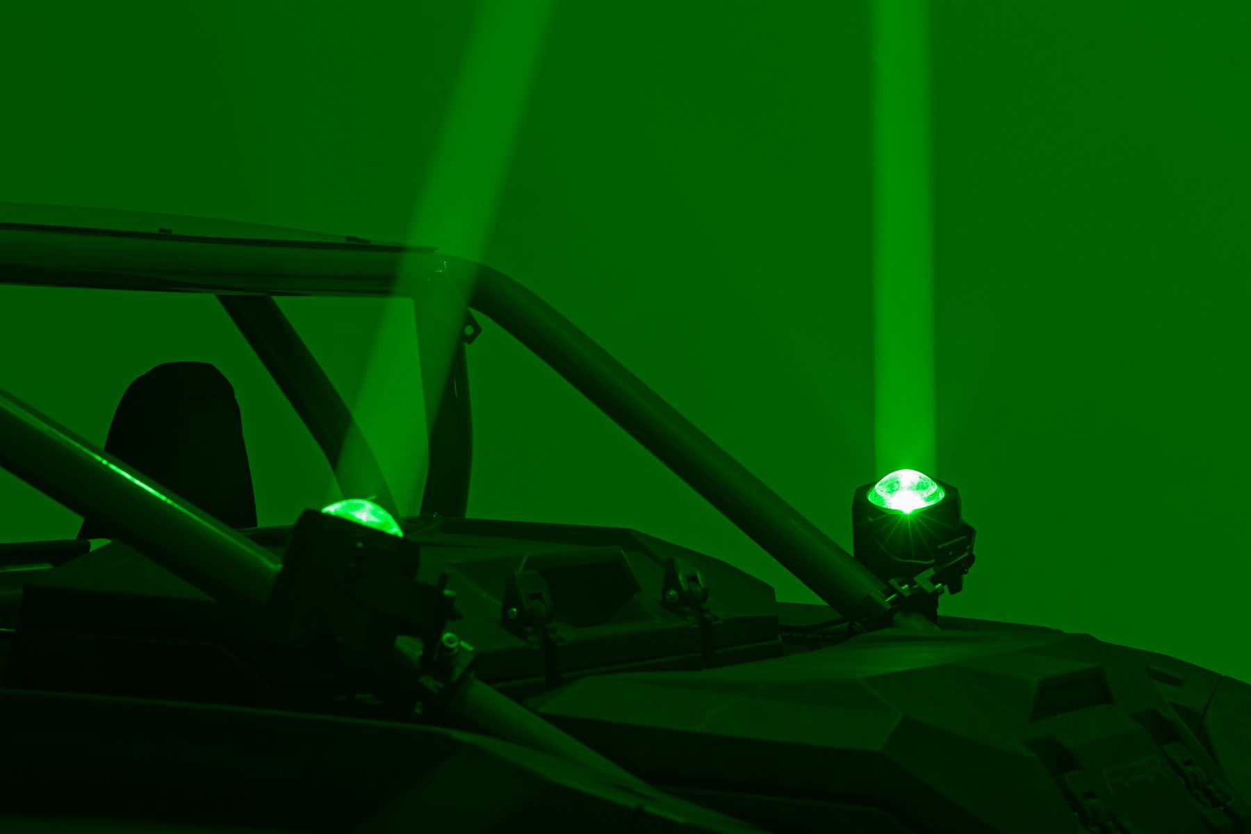 Rough Country Laser Whip Light Kit — RGBW Whipless Pods, 2400 Lumens