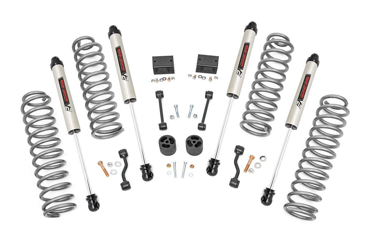 Rough Country 2.5-Inch Lift Kit with V2 Shocks for 2024-2025 Jeep Wrangler 4WD