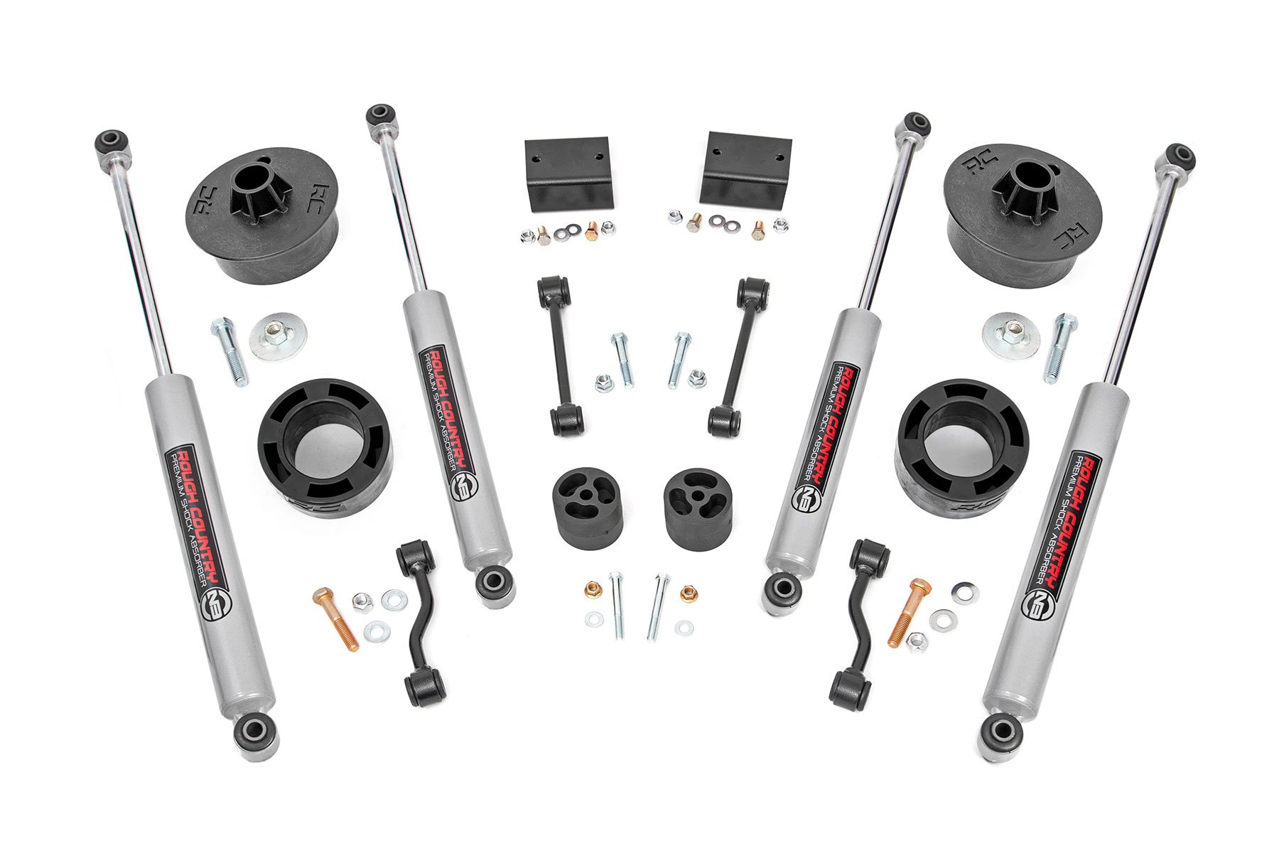 Rough Country 2.5 Inch Suspension Lift for Jeep Wrangler 4WD