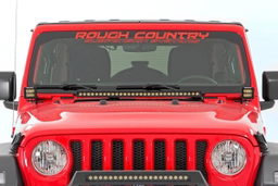 30 Inch Spectrum LED Hood Kit for Jeep Wrangler, view 2, Rough Country 80054