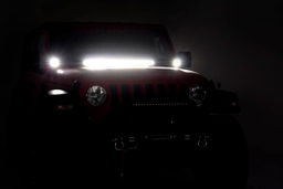 30 Inch Spectrum LED Hood Kit for Jeep Wrangler, view 5, Rough Country 80054