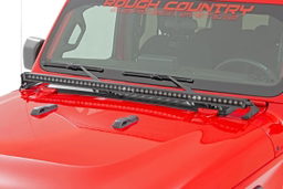50 Inch Spectrum LED Cowl Mount Kit for Jeep Wrangler, view 2, Rough Country 80057