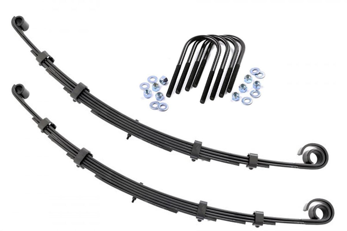 Rough Country 2.5-Inch Front Leaf Springs for Jeep CJ5/CJ7/Scrambler 4WD