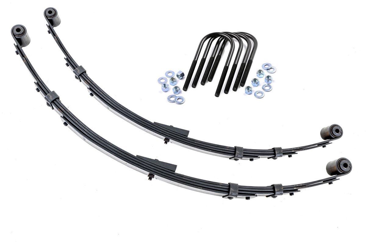 Rough Country 4-Inch Rear Leaf Springs for 1987–1995 Jeep Wrangler YJ 4WD