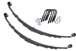 6-Inch Front Leaf Springs, Pair, with Bushing and Install Kit, Rough Country 8015Kit