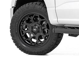 80 Series 8-Spoke Wheel — Semi Gloss Black, view 6, Rough Country 80200910