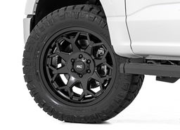 80 Series 8-Spoke Wheel in Semi Gloss Black — Part 80200917A, view 6, Rough Country