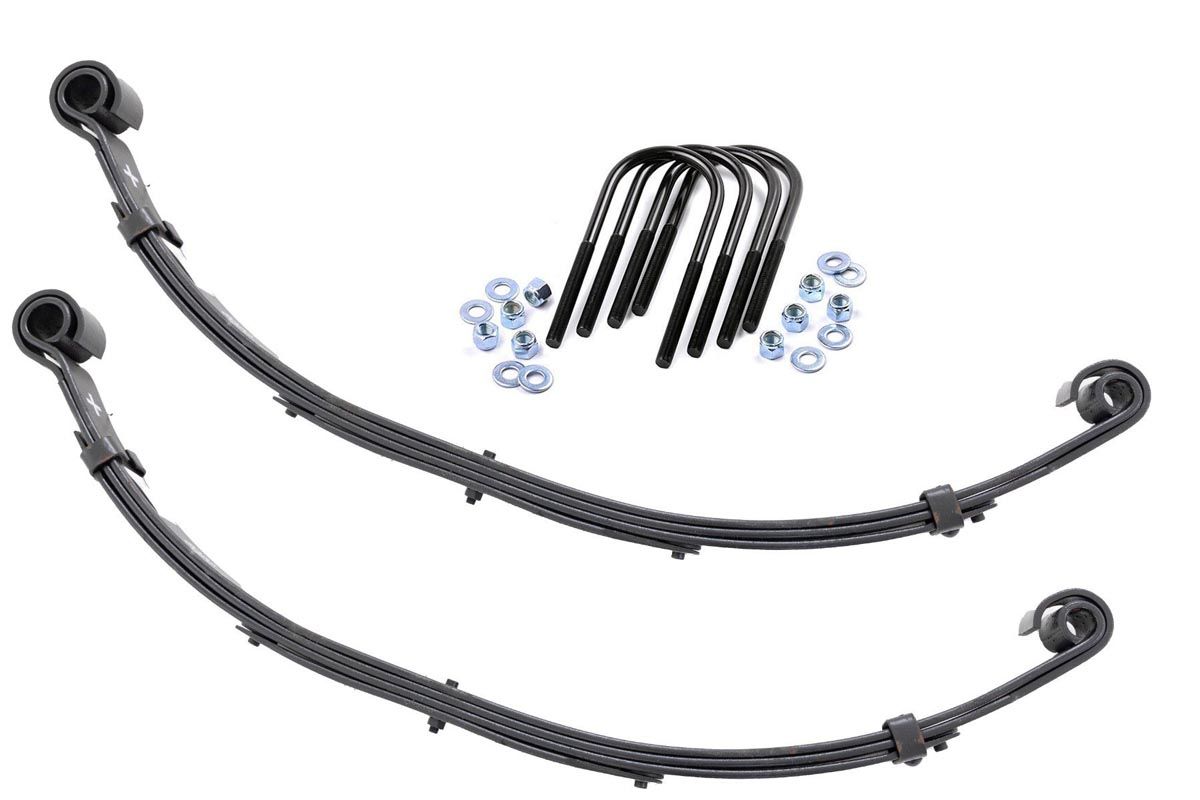 Rough Country 4-Inch Rear Leaf Springs for Jeep CJ5/CJ7/Scrambler 4WD