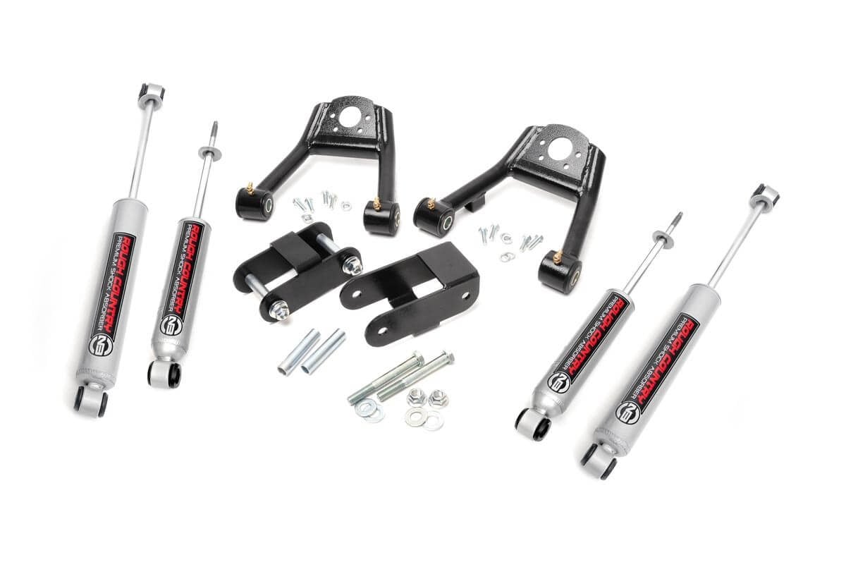 Rough Country 1.5-2 Inch Lift Kit with N3 Shocks for 1986-1994 Nissan D21 4WD