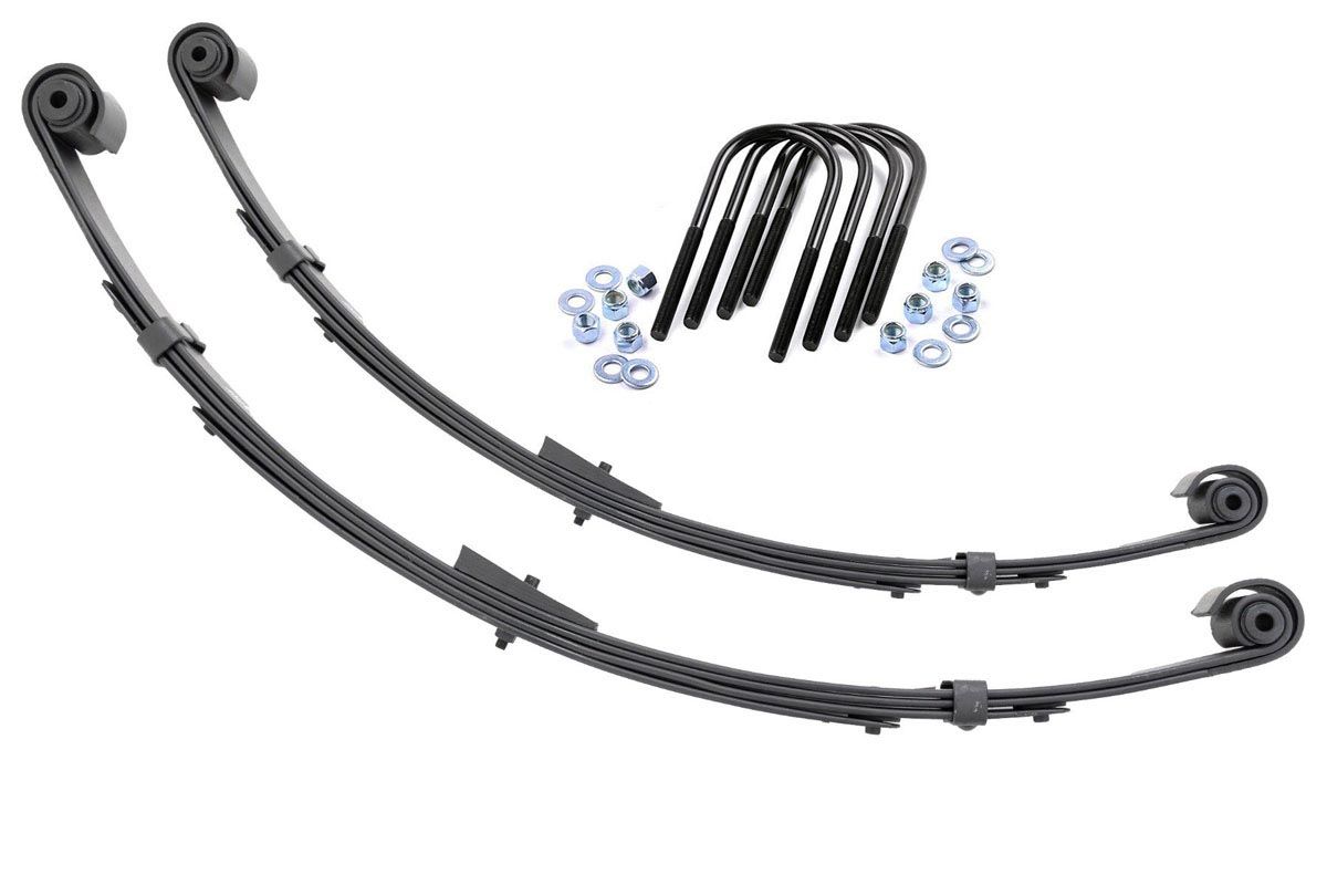 Rough Country 4-Inch Rear Leaf Springs for 1987-1995 Jeep Wrangler YJ 4WD